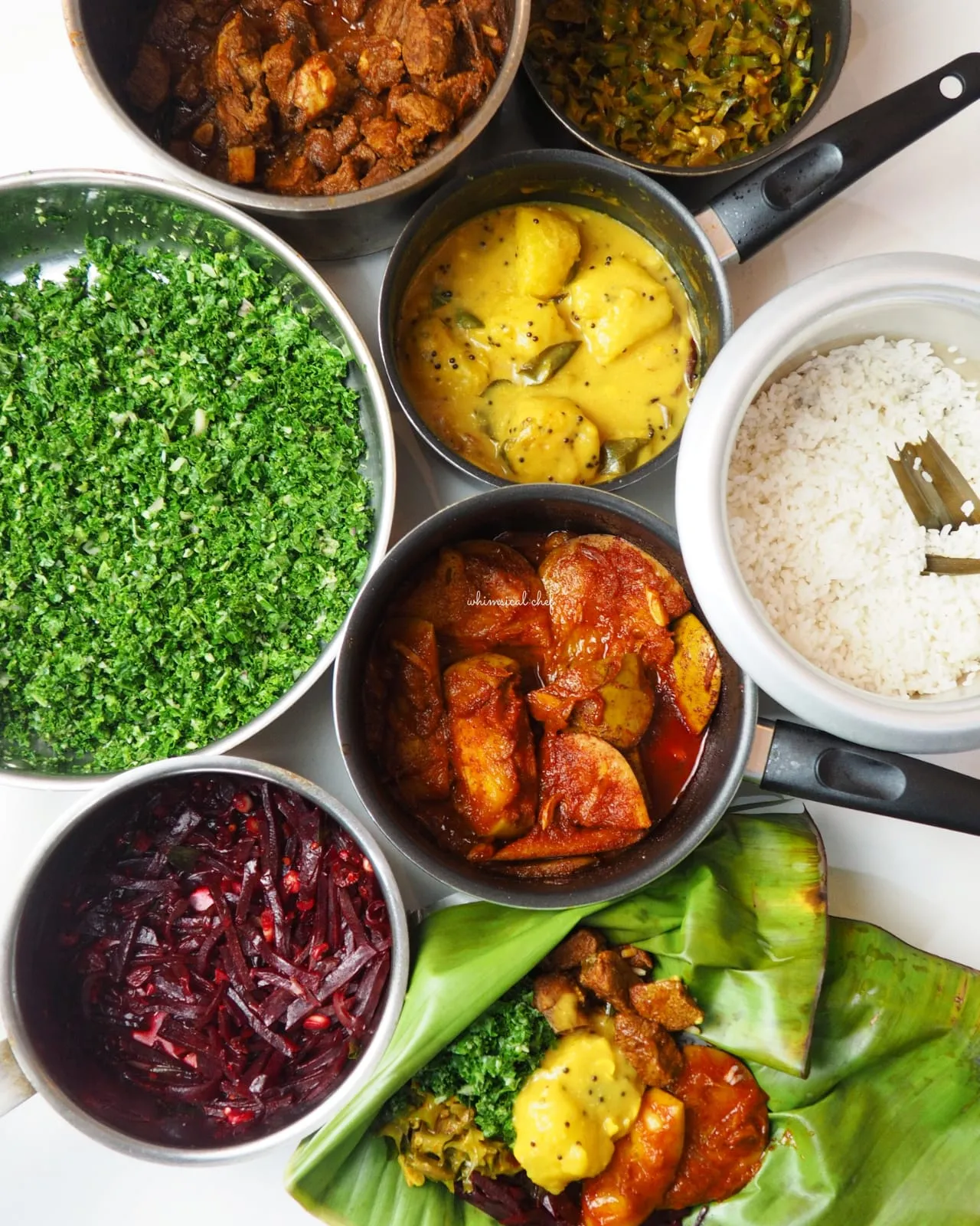 Guests cooking Sri Lankan curry together